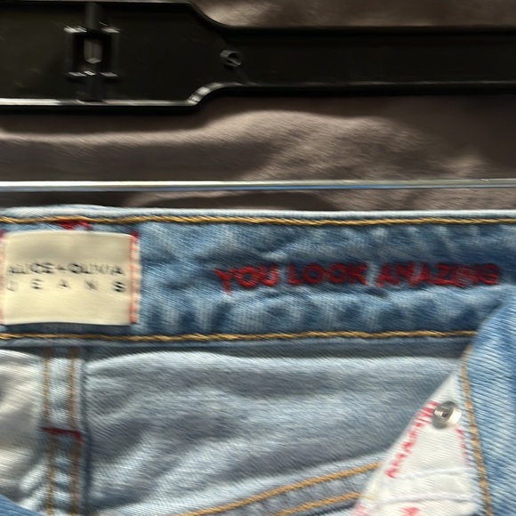 A+O Two Tone Asymmetrical Denim Skirt gently worn - Picture 7 of 8